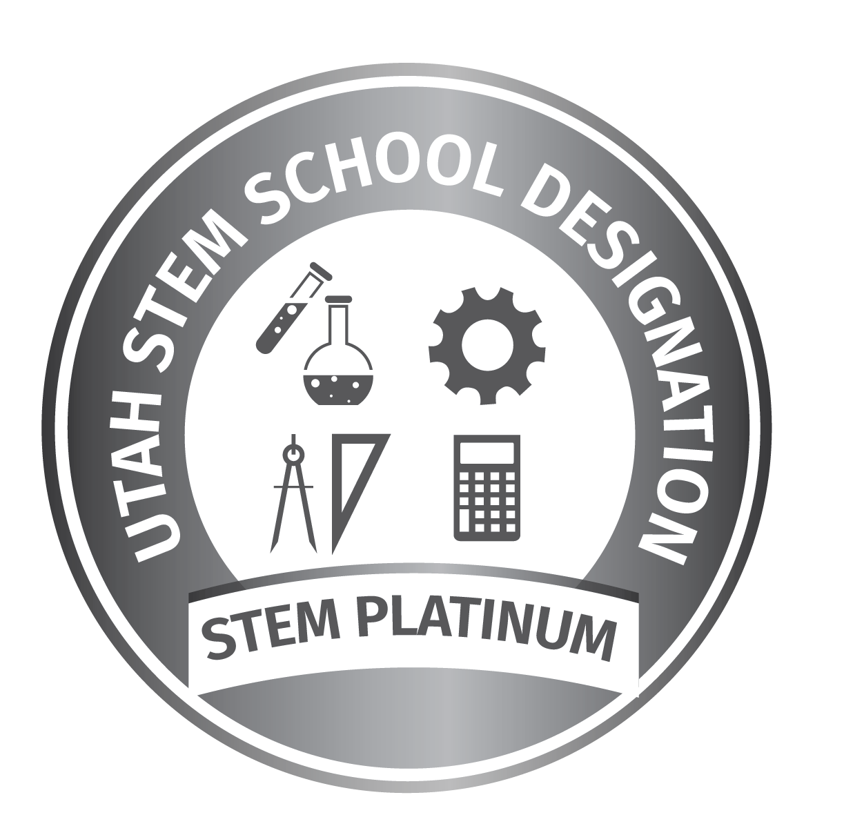 Utah Stem School Platinum level logo.