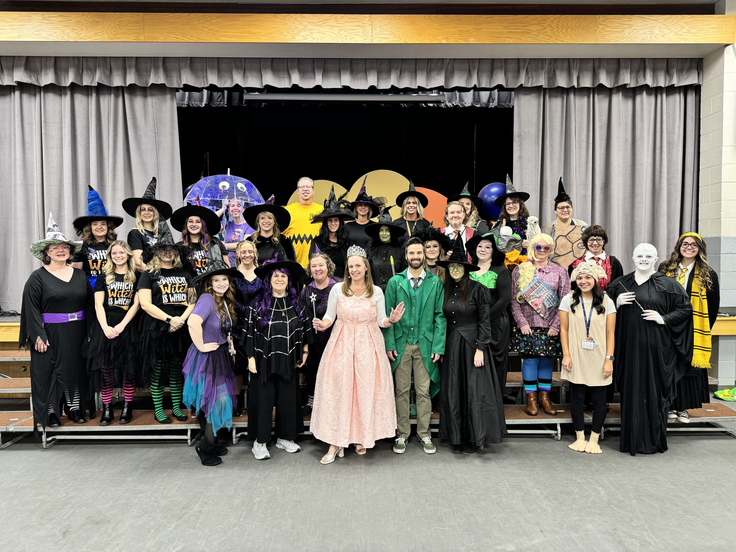 Staff at Halloween